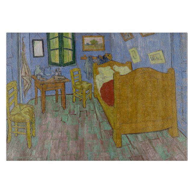 Vincent Van Gogh Bedroom Painting Cutting Board (Front)