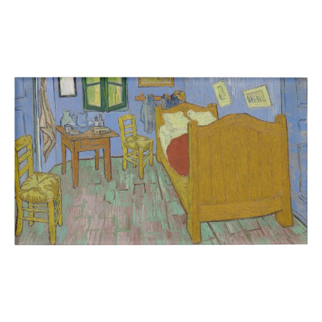 Vincent Van Gogh Bedroom Painting Name Tag (Front)