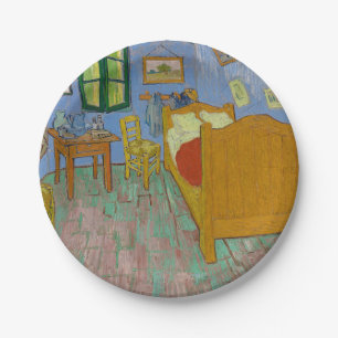 Vincent Van Gogh Bedroom Painting Paper Plate