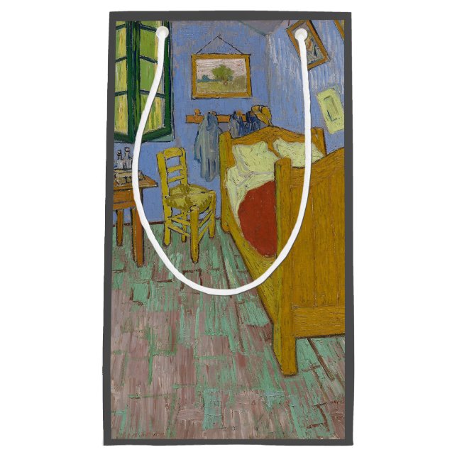 Vincent Van Gogh Bedroom Painting Small Gift Bag (Front)