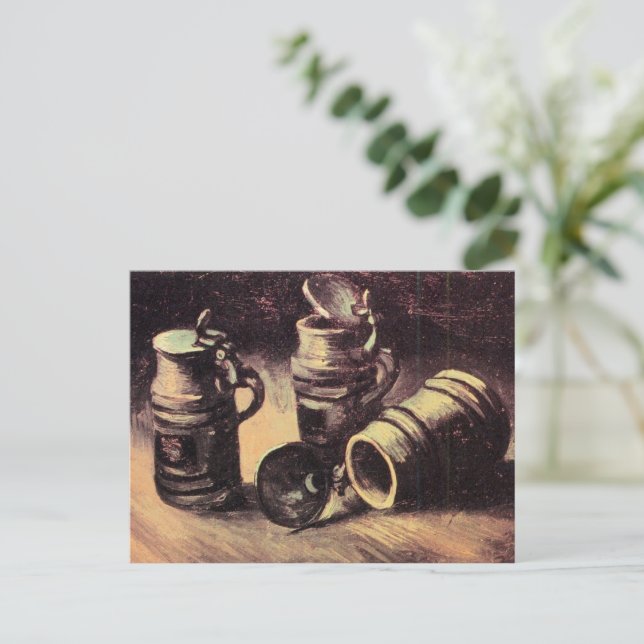 Vincent van Gogh, Beer Tankards, Postcard (Standing Front)