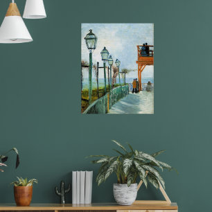 Vincent van Gogh, Belvedere Overlooking Montmarte, Poster