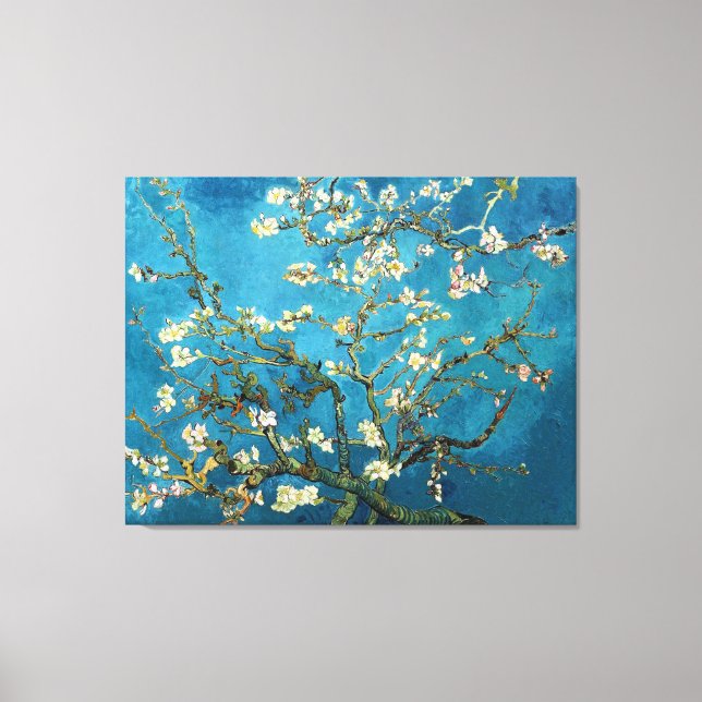 Vincent van Gogh, Blossoming Almond Tree Canvas Print (Front)