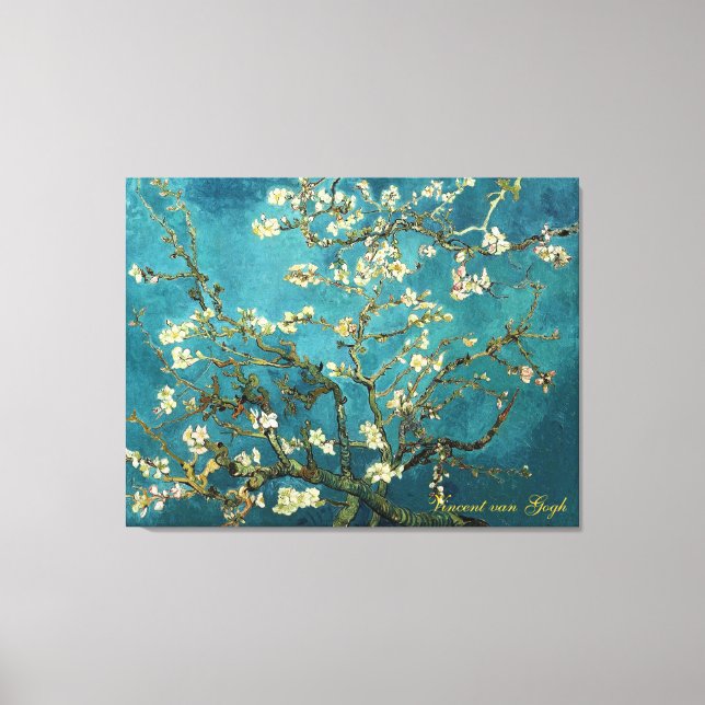 Vincent van Gogh, Blossoming Almond Tree Canvas Print (Front)