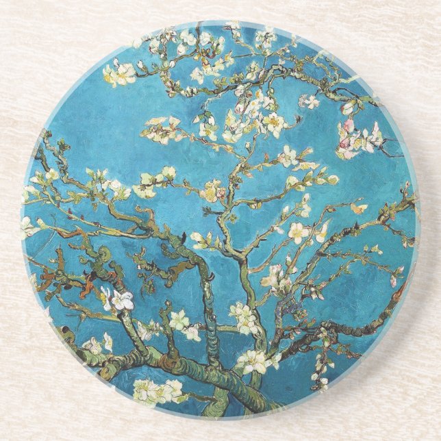Vincent van Gogh, Blossoming Almond Tree Coaster (Front)