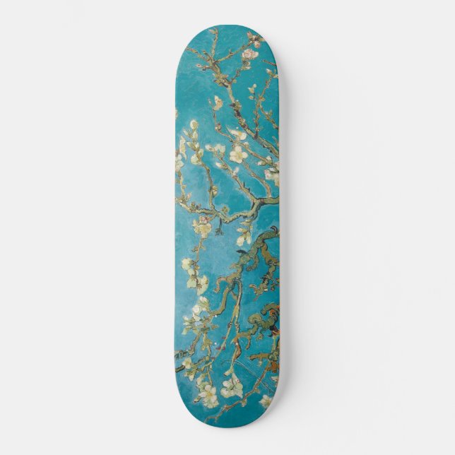 Vincent van Gogh Blossoming Almond Tree enhan Skateboard (Front)