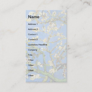 Vincent Van Gogh - Blossoming Almond Tree Fine Art Business Card