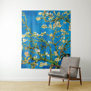 Vincent Van Gogh - Blossoming Almond Tree Fine Art Tapestry