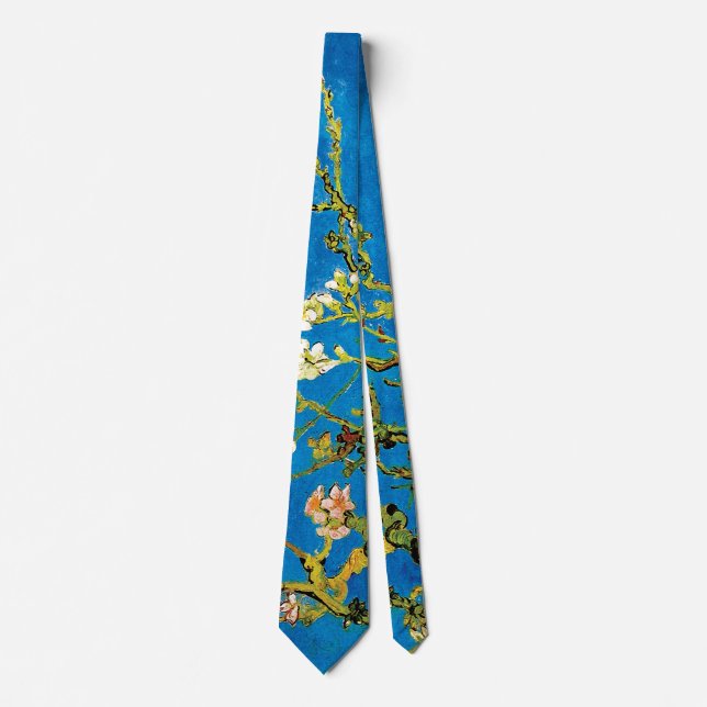 Vincent Van Gogh - Blossoming Almond Tree Fine Art Tie (Front)