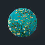 Vincent Van Gogh Blossoming Almond Tree Floral Art 3 Cm Round Badge<br><div class="desc">Vincent Van Gogh Blossoming Almond Tree Vintage Floral Art Blossoming Almond Tree is an 1890 painting by Dutch post-impressionist artist Vincent van Gogh. Almond Blossoms is a group of several paintings made in 1888 and 1890 by Vincent van Gogh in Arles and Saint-Rémy, southern France of blossoming almond trees. Flowering...</div>