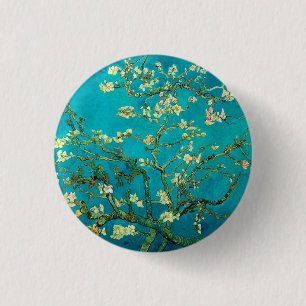 Vincent Van Gogh Blossoming Almond Tree Floral Art 3 Cm Round Badge