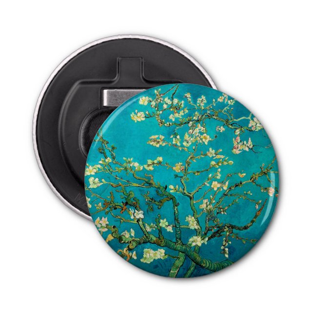 Vincent Van Gogh Blossoming Almond Tree Floral Art Bottle Opener (Front)