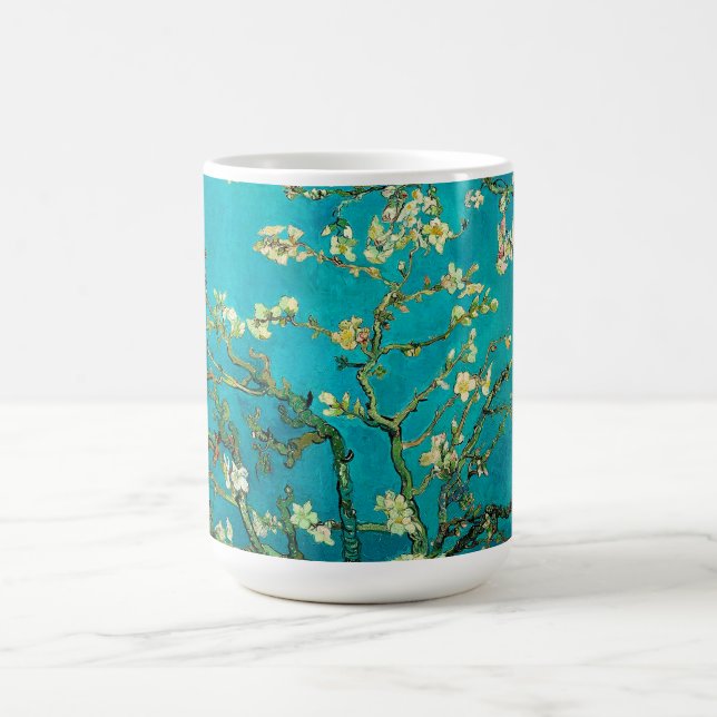 Vincent Van Gogh Blossoming Almond Tree Floral Art Coffee Mug (Center)