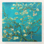 Vincent Van Gogh Blossoming Almond Tree Floral Art Glass Coaster<br><div class="desc">Vincent Van Gogh Blossoming Almond Tree Vintage Floral Art Blossoming Almond Tree is an 1890 painting by Dutch post-impressionist artist Vincent van Gogh. Almond Blossoms is a group of several paintings made in 1888 and 1890 by Vincent van Gogh in Arles and Saint-Rémy, southern France of blossoming almond trees. Flowering...</div>