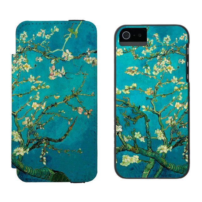 Vincent Van Gogh Blossoming Almond Tree Floral Art Incipio iPhone Wallet Case (Side by Side)