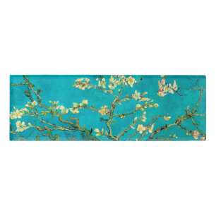 Vincent Van Gogh Blossoming Almond Tree Floral Art Name Tag