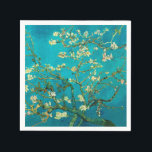 Vincent Van Gogh Blossoming Almond Tree Floral Art Napkin<br><div class="desc">Vincent Van Gogh Blossoming Almond Tree Vintage Floral Art Blossoming Almond Tree is an 1890 painting by Dutch post-impressionist artist Vincent van Gogh. Almond Blossoms is a group of several paintings made in 1888 and 1890 by Vincent van Gogh in Arles and Saint-Rémy, southern France of blossoming almond trees. Flowering...</div>