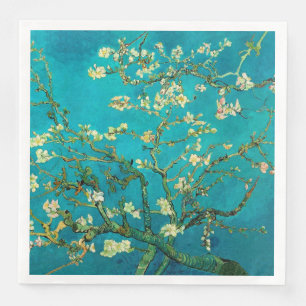 Vincent Van Gogh Blossoming Almond Tree Floral Art Napkin
