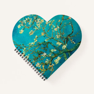 Vincent Van Gogh Blossoming Almond Tree Floral Art Notebook