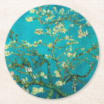 Vincent Van Gogh Blossoming Almond Tree Floral Art Round Paper Coaster<br><div class="desc">Vincent Van Gogh Blossoming Almond Tree Vintage Floral Art Blossoming Almond Tree is an 1890 painting by Dutch post-impressionist artist Vincent van Gogh. Almond Blossoms is a group of several paintings made in 1888 and 1890 by Vincent van Gogh in Arles and Saint-Rémy, southern France of blossoming almond trees. Flowering...</div>