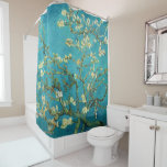 Vincent Van Gogh Blossoming Almond Tree Floral Art Shower Curtain<br><div class="desc">Vincent Van Gogh Blossoming Almond Tree Vintage Floral Art Shower Curtain Blossoming Almond Tree is an 1890 painting by Dutch post-impressionist artist Vincent van Gogh. Almond Blossoms is a group of several paintings made in 1888 and 1890 by Vincent van Gogh in Arles and Saint-Rémy, southern France of blossoming almond...</div>