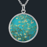 Vincent Van Gogh Blossoming Almond Tree Floral Art Sterling Silver Necklace<br><div class="desc">Vincent Van Gogh Blossoming Almond Tree Vintage Floral Art Blossoming Almond Tree is an 1890 painting by Dutch post-impressionist artist Vincent van Gogh. Almond Blossoms is a group of several paintings made in 1888 and 1890 by Vincent van Gogh in Arles and Saint-Rémy, southern France of blossoming almond trees. Flowering...</div>