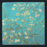 Vincent Van Gogh Blossoming Almond Tree Floral Art Stone Coaster<br><div class="desc">Vincent Van Gogh Blossoming Almond Tree Vintage Floral Art Blossoming Almond Tree is an 1890 painting by Dutch post-impressionist artist Vincent van Gogh. Almond Blossoms is a group of several paintings made in 1888 and 1890 by Vincent van Gogh in Arles and Saint-Rémy, southern France of blossoming almond trees. Flowering...</div>