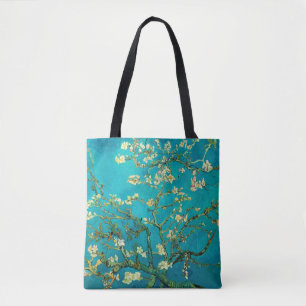 Vincent Van Gogh Blossoming Almond Tree Floral Art Tote Bag