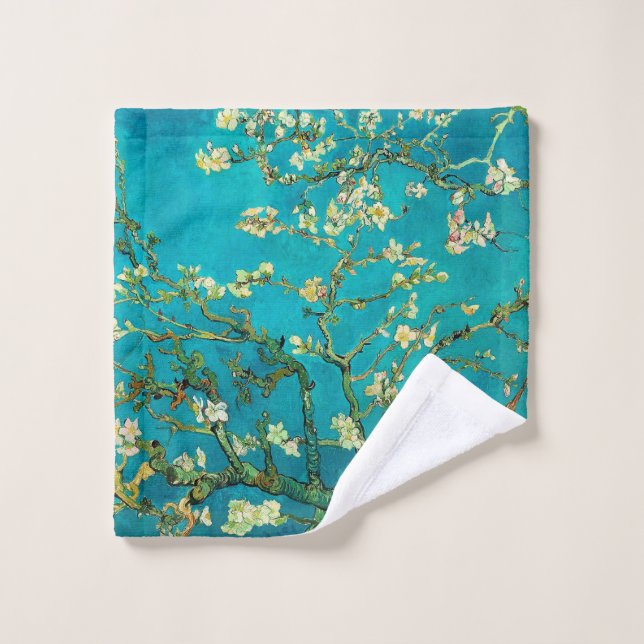Vincent Van Gogh Blossoming Almond Tree Floral Art Wash Cloth (Wash Cloth)