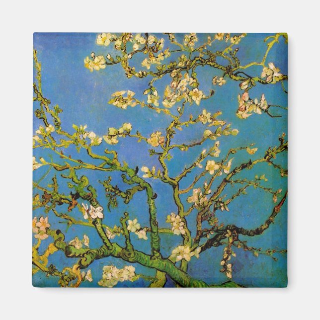 Vincent van Gogh - Blossoming Almond Tree Magnet (Front)