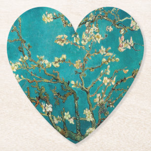 Vincent Van Gogh Blossoming Almond Tree Paper Coaster