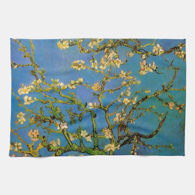 Vincent van Gogh - Blossoming Almond Tree Tea Towel (Horizontal)