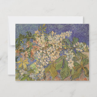 Vincent van Gogh - Blossoming Chestnut Branches Invitation