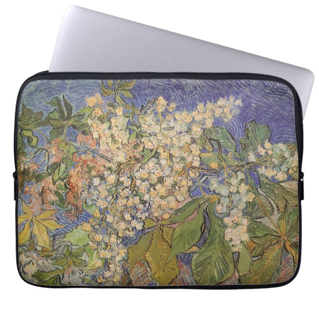 Vincent van Gogh - Blossoming Chestnut Branches Laptop Sleeve (Front)