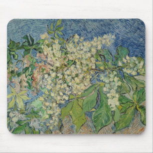 Vincent van Gogh   Blossoming Chestnut Branches Mouse Mat