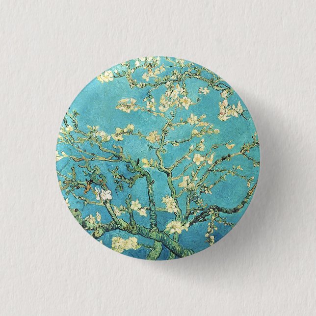 Vincent van Gogh Blossomong Almond Tree     3 Cm Round Badge (Front)