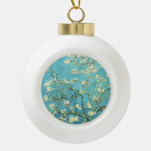 Vincent van Gogh Blossomong Almond Tree  Ceramic Ball Christmas Ornament
