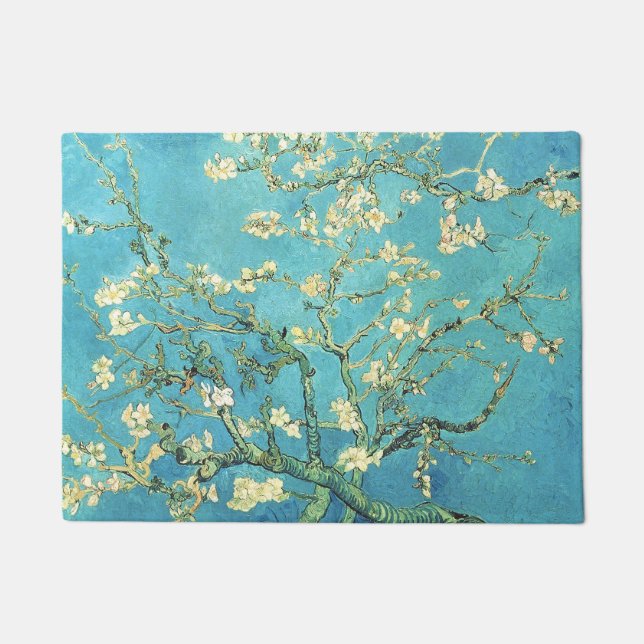 Vincent van Gogh Blossomong Almond Tree    Doormat (Front)