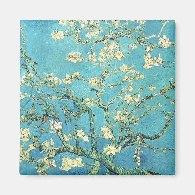 Vincent van Gogh Blossomong Almond Tree   Magnet (Front)