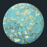 Vincent van Gogh Blossomong Almond Tree Magnet<br><div class="desc">Vincent van Gogh.  Blossomong Almond Tree. Blooming almond tree branch. Almond branches with pink flowers on a blue background. Reproduction of famous works of art  images in the public domain.</div>