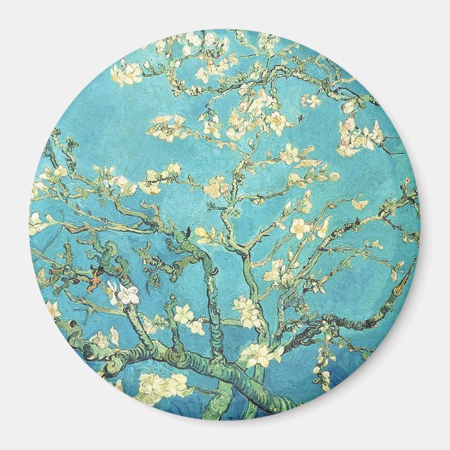 Vincent van Gogh Blossomong Almond Tree Magnet (Front)
