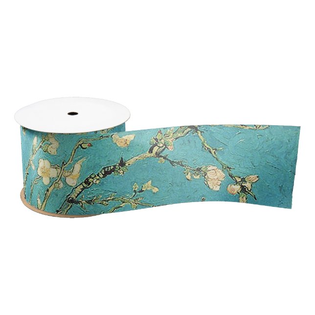 Vincent van Gogh Blossomong Almond Tree     Satin Ribbon (Spool)