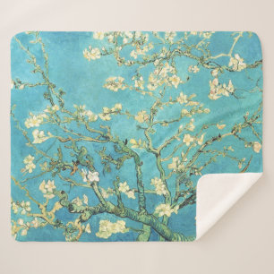 Vincent van Gogh Blossomong Almond Tree  Sherpa Blanket