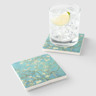 Vincent van Gogh Blossomong Almond Tree Stone Coaster