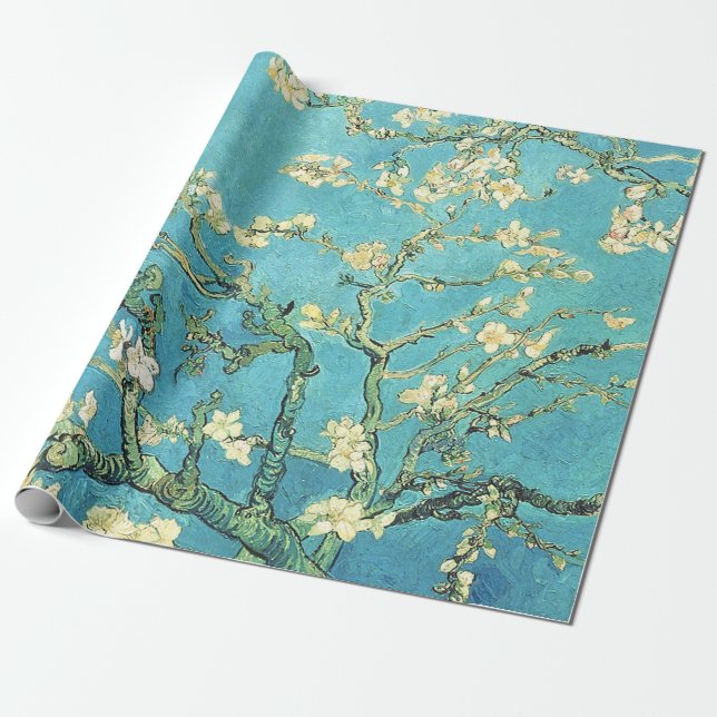 Vincent van Gogh Blossomong Almond Tree     Wrapping Paper (Unrolled)