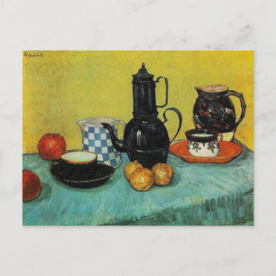 Vincent van Gogh Blue Enamel Coffee Pot Postcard