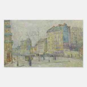 Vincent van Gogh - Boulevard de Clichy Rectangular Sticker