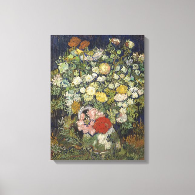 Vincent Van Gogh | Bouquet of Flowers in a Vase Canvas Print (Front)