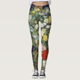 Vincent Van Gogh Fine Art Painting Fleece Leggings for Women Sizes XS-3XL  Fleece Winter Warm