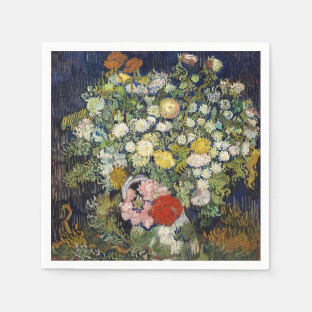 Vincent van Gogh - Bouquet of Flowers in a Vase Napkin (Front)